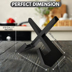 Cookbook Stand for Kitchen, Recipe Book Holder for Kitchen Counter, Wooden Cookbook Holder, Rustic Cook Book Holder Stand - Black