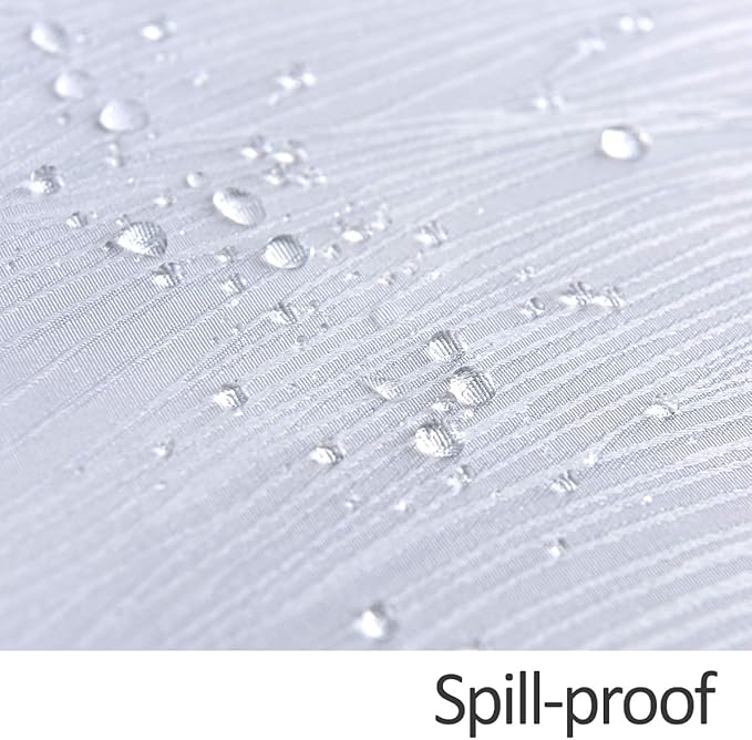 maxmill Square Tablecloth Swirl Design Spillproof Wrinkle Free Heavy Weight Soft Table Cloth Decorative Fabric Table Cover for Outdoor and Indoor Use Square 60 x 60 Inch White