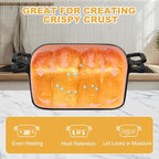 Oval Enameled Dutch Oven for Bread Baking - 3.6QT Cast Iron Sourdough Bread Pan with Lid