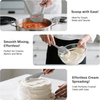 Coukre Silicone Kitchen Cooking Utensils Set with Holder – Heat-Resistant, Food-Grade Kitchen Tools, Spatula, Spoon & Gadgets for Non-Stick Pans, Dishwasher Safe (14, PureGray)