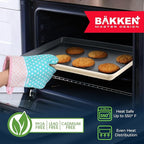 BAKKENMASTER Square Cake Pan - Aluminized Steel, Ceramic Non-Stick Coating, Non-Toxic, Ideal Size, Heavy-Duty, Elevate Your Baking with Durability and Style!