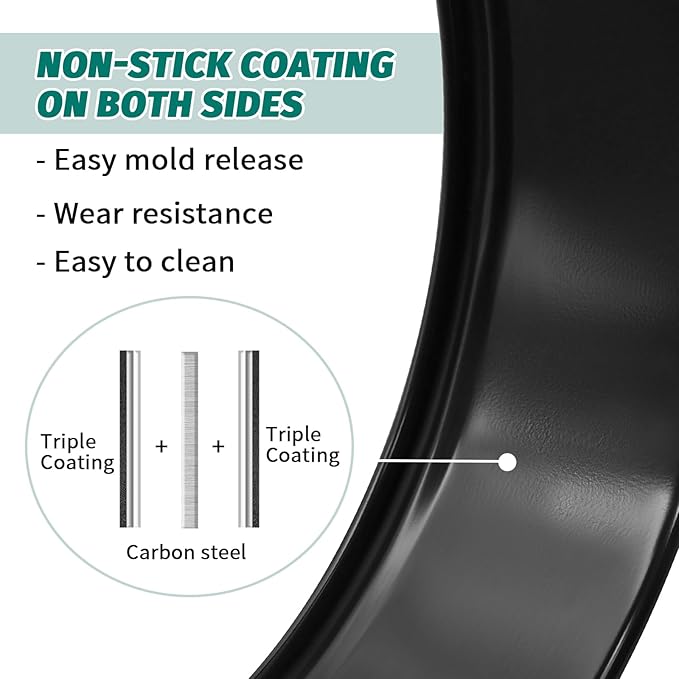 SHIKORI Springform Pan Set, Nonstick 3pcs (4-7-9 in) Springform Pans Cheesecake Pan Removable Bottom, Leakproof Round Spring Form Pans Cake Pans Sets-Red