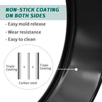 Cake Pan Set for Baking, Non-Stick Springform Pans Set of 4 (4, 7, 9 10 inch), Round Cheesecake Pan, Leak-Proof Cake Pans with Removable Bottom(Heart-4 Pcs)