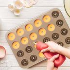 2 Pack Mini Bundt Cake Pan for Baking, 24-Cavity Mini Fluted Tube Cake Pans, Nonstick Carbon Steel Bundt Cake Mold for Baking