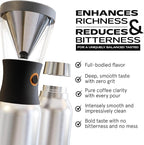 asobu Cold Brew Coffee Maker, Award-Winning 40oz Insulated Cold Brew Brewer with Portable Stainless Steel Carafe – No.1 Europe Coffee Fest Winner, Leakproof, BPA-Free, Keeps Cold 24H