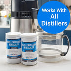 Essential Values Universal Descaler - Espresso Descaling Solution - Coffee Machine Cleaner - Critic Acid Tea Kettle Urn Water Distiller Cleaner - Manufactured in USA - 2 Pack