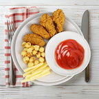 Wheat straw bowl and plate sets of 40 with cups for kids - Unbreakable plastic dinnerware sets service for 8 - Microwave and Dishwasher safe dish sets for kitchen and camping. White