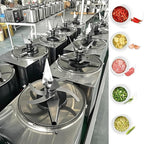 Electric Vegetable Meat Chopper, Commercial Food Processor Professional Meat Grinder 110V 550W 120Kg/H Fully Stainless-Steel Body Carbon Steel Blades