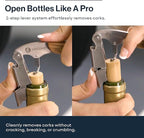 Hicoup Wine Opener - Professional Corkscrews for Wine Bottles w/Foil Cutter and Cap Remover - Manual Wine Key for Servers, Waiters, Bartenders and Home Use - Wood, Bai Ying