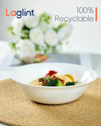 25OZ Cereal Soup Bowl Set of 4, Opal Glass 7.5 inch White Bowls for Ramen, Noodle, Salad, Fruit, Dishwasher and Microwave Safe