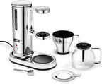 aarke Coffee Maker - Electric 10 Cup / 42 fl oz Drip Brewer with Automatic Drip-Stop, Glass Carafe, Brews Full Pot in Under 6 Minutes, SCA certified, Stainless Steel