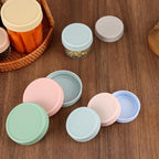 16PCS Colored Plastic Mason Jar Lids With Silicone Rings (8 Wide Mouth & 8 Regular Mouth) for Ball, Kerr and More, Food Grade & Leak-proof, 86mm & 70mm Canning Tops