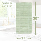 All-Clad Solid Kitchen Towel: Highly Absorbent - 100% Cotton, 17"x30" Towel for Cleaning & Drying Dishes, Glassware, or Countertops, 1-Pack, Fennel