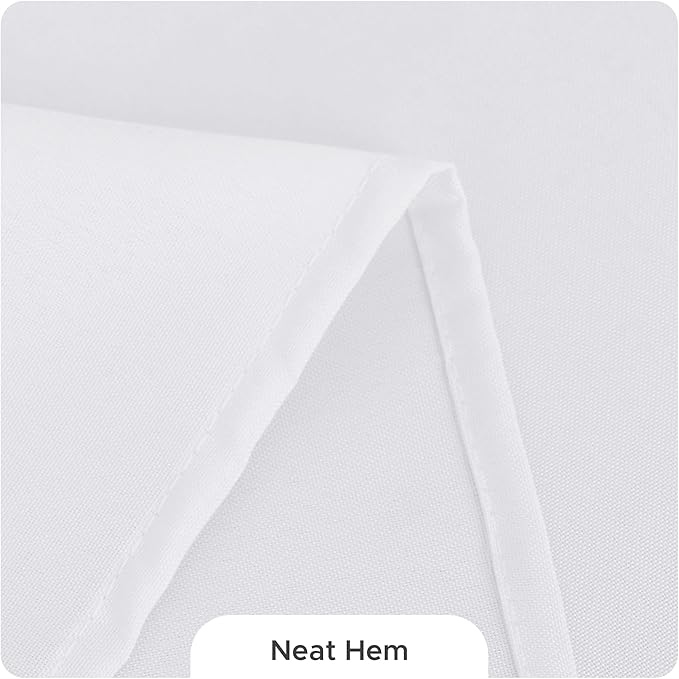 Fitable 8 Pack Table Cloth Rectangle Table: Stain and Wrinkle Resistant Tablecloth Rectangular, Washable Polyester Tablecloths for Wedding Party Dining Banquet Event Catering(White, 70x108 Inch)