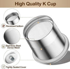 RETHONE Reusable K Cup for Keurig: Stainless Steel K Cup Coffee Pods Compatible with Keurig 1.0 & 2.0 Coffee Makers Machine, BPA-Free Refillable Coffee Filters with Tight Seal, Easy to Clean