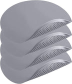 4 Pack 12 Inch Multi-Purpose Silicone Mat, As Drying Mat, Microwave Mat, Trivet, Pot Holder, Placemat, Utensils Rest, Pad for Hot Pans Plates Dishes Kitchen Countertop, Heat Resistant Mat, Light Gray