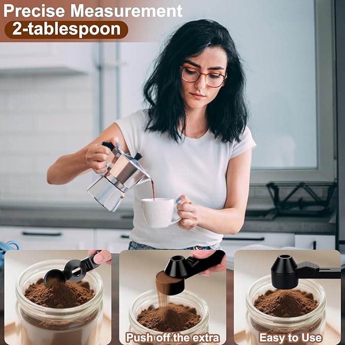 Palksky Coffee Scoop & Funnel for Reusable K Cup Refillable Coffee Pods,2 Tablespoon Coffee Measuring Scooper,1PCS
