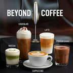 Zulay Kitchen Executive Series Luxury Gift Milk Frother with 4 Duracell Batteries – Handheld Electric Foam Maker for Coffee, Lattes & Hot Chocolate – Deluxe Finish, Ultimate Gift for Coffee Lovers