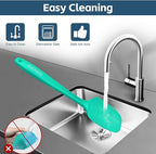 Barsone 5-Piece Silicone Spatula Set（ Heat Resistant 446°F Food Grade BPA Free, Nonstick Cookware Safe Dishwasher Safe Kitchen Tools for Baking, Cooking, Stirring, Multicolor）