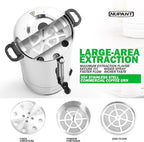 Commercial Coffee Urn 100 Cup/15L Coffee Dispenser with Upgraded Percolator, 304 Stainless Steel Hot Water Urn Beverage Dispenser with Keep Warm Mode, Large Coffee Maker for Catering Party