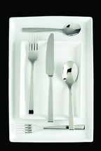 Fortessa Spada 18/10 Stainless Steel Flatware 20 Piece Place Setting, Service for 4