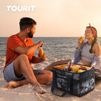 TOURIT Cooler Bag 48/60 Cans Insulated Soft Cooler Large Collapsible Cooler Bag 32/40L Lunch Coolers for Picnic, Beach, Work, Trip