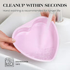 Heart Shaped Cake Pans 6 Inch 8 Inch Nonstick Cake Pan for Baking Stainless Steel Small large Heart Molds Set (Pink)