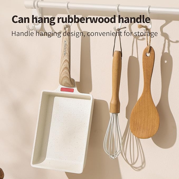 Small Egg Pan Tamagoyaki Nonstick Japanese Omelette Square Egg for Induction Gas Ceramic Stovetop