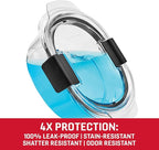 Rubbermaid Brilliance® Round Leak Proof Food Storage Containers, 6 Piece Set (Pack of 2)