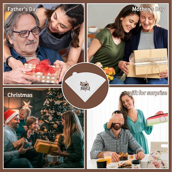 V60 Coffee Filters, 300 Count Size 02 Pour Over Coffee Filter, 1-4 Cups Disposable Cone Paper Coffee Filters 2， Compatible with Conical Shaped Dripper and Drip Coffee Maker (White)