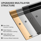 Utheer Ceramic Full-Size Griddle Insert for Weber Searwood 600/600 XL Grills and Large Spirit Series Grill, Spirit I&II 300 Series, for Weber 6787 7638– Nonstick, Easy Clean, Even Heat for Outdoor BBQ