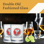 Heritage Pewter Texas Tech Double Old Fashion | Double Rocks Glass 14 OZ for Liquor | Expertly Crafted Pewter Glass