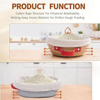 Cotton Rope Banneton Bread Proofing Basket Set, Oval & Round Bread Baskets with Liners & Covers for Artisan Bread Baking, Sourdough Bread Baking Supplies