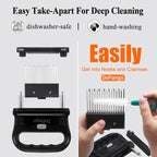 Meat Tenderizer, Meat Tenderizer Needle with Heavy-Duty Stainless Steel 48 Blades for Tenderizing Steak/Chicken Breast/Pork Chops/Beef Brisket, Detachable for Cleaning, Dishwasher Safe (Large)