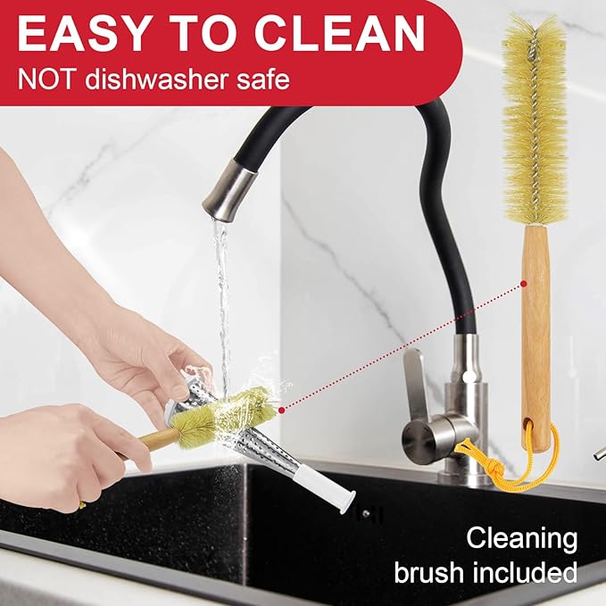 Fruit & Vegetable Strainer Attachment and Food Meat Grinder Attachment for Kitchenaid Stand Mixer with Sausage Stuffer Tubes and Fruits Juicer Auger Strainer