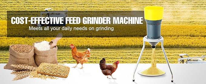 Electric Corn Mill Grinder, 25L/6.6Gal Dry Grain Mill Grinder with 5 Sieves, Detachable Bucket, 1000W Dust-free Flour Mills, Wheat Mill Grinder for Home and Farm Feed Grinding, Molino De Maiz