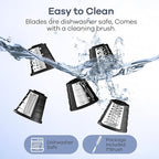 Ganiza 5-in-1 Electric Cheese Grater for Kitchen, Max 250W Cheese Shredder, 5 Changeable Blades Salad Shooter, Slicer Electric for Cheese/Veggies/Salad with an Extra Zester grater