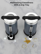 80 Cups Large Coffee Urn with Double Wall Insulation, 12L/3.2 Gallon Stainless Steel Commercial Electric Coffee Maker with Hot Drinks and Hot Water, for Weddings, Parties, Catering, and Buffets