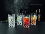 Nachtmann Noblesse 13oz Long Drink Glass (Set of 4) - Luxury Crystal Highball Glasses with Cut Decoration - Ideal for Cocktails, Sparkling Drinks, Beverages - Dishwasher-Safe Barware Essentials
