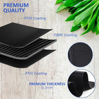 Oven Liners for Bottom of Oven, 2 Pack Large Thick Heavy Duty 100% Non-stick Reusable Teflon Oven Mat, 25”x17” Baking Mat for Electric, Gas, Toaster Ovens, Grills,Kitchen Friendly Cooking Accessory