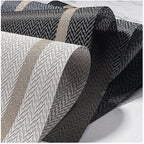 PIGCHCY Placemats Set of 6, Black Elegant Placemats Washable Non-Slip Luxurious Durable Table Mats for Home/Dining Room Decoration