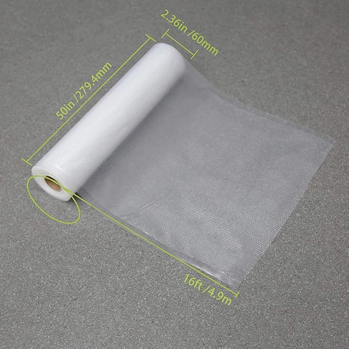 Wevac Vacuum Sealer Bags 11x16' Rolls 6 pack for Food Saver, Seal a Meal, Weston. Commercial Grade, BPA Free, Heavy Duty, Great for vac storage, Meal Prep or Sous Vide