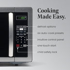 Farberware FMWO11AHTBKB 1.1 Cu. Ft. Stainless Steel Countertop Microwave Oven