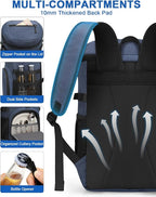 Cooler Backpack for Men Women Insulated Waterproof Backpack Cooler Leak Proof Cooler Bag Lightweight Lunch Backpack for Camping Beach Travel Picnic