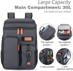 Insulated Cooler Backpack,33/45 Cans Multifunctional Double Deck Leakproof Cooler Bag with Sternum Strap,Large Capacity Lightweight Travel Camping Beach Backpack