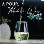 Vikko 12.25 Ounce Stemless Wine Glasses | – Dishwasher Safe – For Parties, Weddings, and Everyday – Great Gift Idea – Set of Six Stemless Wine Glass Tumblers