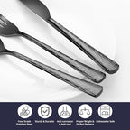 Silverware Set, 18/10 Stainless Steel 40 Piece Flatware Set for 8, Utensil Sets DishwasherSafe, Rust-Resistant, Modern Cutlery Set for Home, Wedding, Restaurant