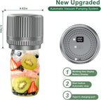 M12 Auto Stop Electric Mason Jar Vacuum Sealer - 2025 Upgrade Smart Jar Vacuum Sealer for Mason Jars with Wide and Regular Mouth Canning Jar Lids Portable Mason Jar Sealer Machine Kit