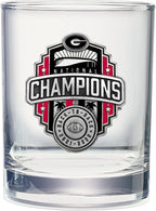 Heritage Pewter Georgia Bulldogs 2022 National Championship Double Old Fashion | Double Rocks Glass 14 OZ for Liquor | Expertly Crafted Pewter Glass