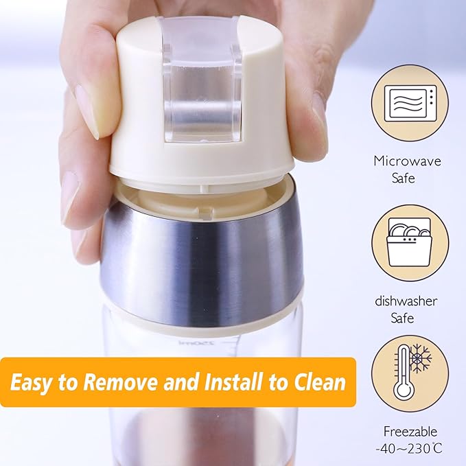 Honey Dispenser No Drip, Maple Syrup Dispenser, Olive Oil Dispensers, Glass Jar with Stand, Beautiful Honey Container, Perfect Oil Pot